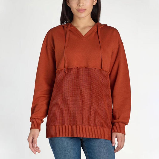 Sweat à capuche patchwork unique et chic pour femme