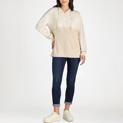 Sweat à capuche patchwork unique et chic pour femme