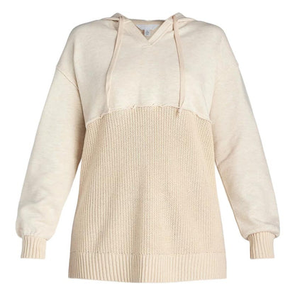 Sweat à capuche patchwork unique et chic pour femme