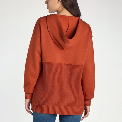 Sweat à capuche patchwork unique et chic pour femme