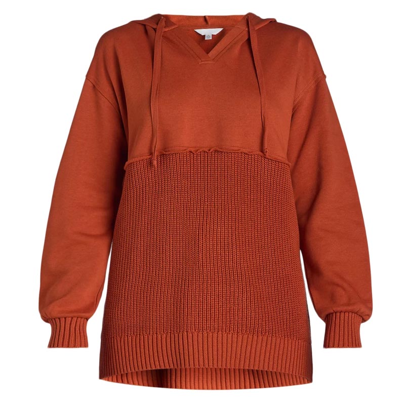 Sweat à capuche patchwork unique et chic pour femme