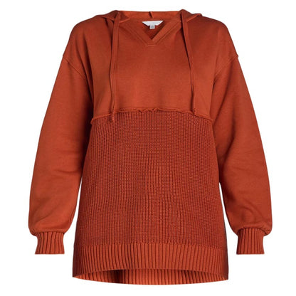 Sweat à capuche patchwork unique et chic pour femme