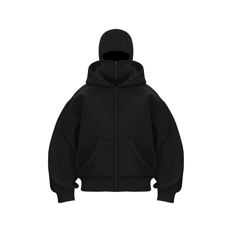 🎁 Vente chaude 50% de réduction 🔥 Sweat à capuche zippé Ninja pour hommes et femmes - Protection complète
