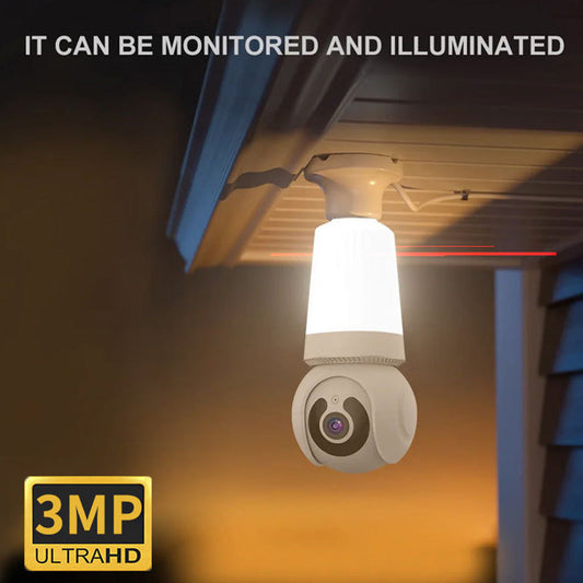 🔥Câmara de segurança WiFi inteligente com iluminação