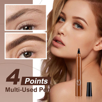 🔥Lápis de sobrancelha natural com 4 pontas, crie rapidamente uma maquilhagem elegante para as sobrancelhas🔥