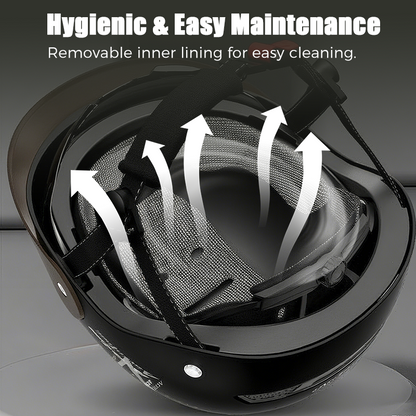 🛡️Ademende, lichtgewicht, crashbestendige motorhel