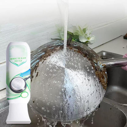 ⏰Limpador de resíduos carbonizados e película de lama - Dissolve gordura carbonizada difícil em 5 minutos, não tóxico e sem necessidade de esfregar 🍳📦