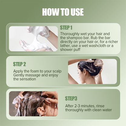 ⏳Spécial à durée limitée⏰Shampooing Solide Renforçant à la Composition Naturelle🧼