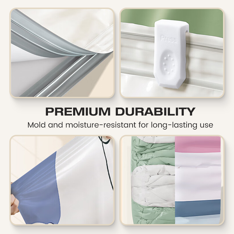 Sacs de compression sous vide sans pompe, grand format