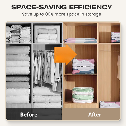 Sacs de compression sous vide sans pompe, grand format