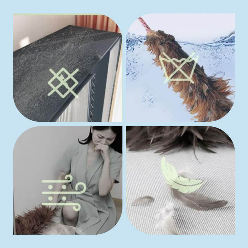 Artifice rétractable de nettoyage de la poussière de fibre de tige