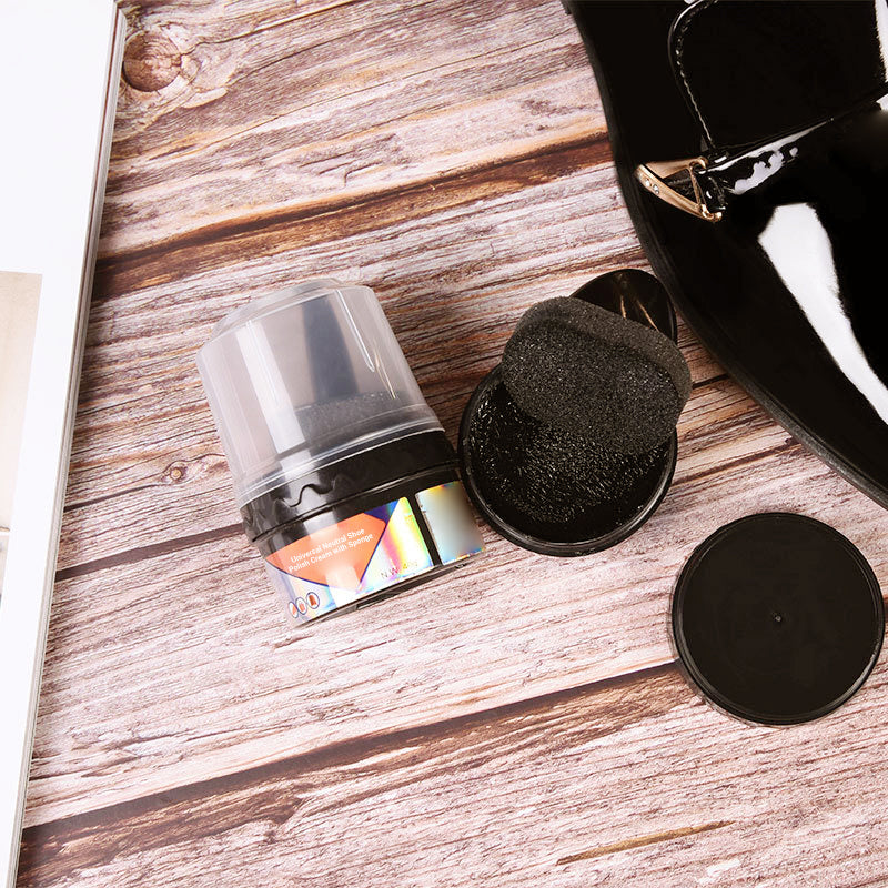 Crème Universelle Incolore pour Chaussures avec Éponge