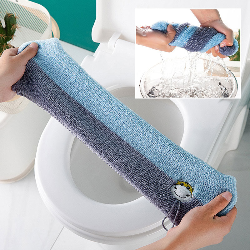 Housse de siège de toilette universelle avec poignée