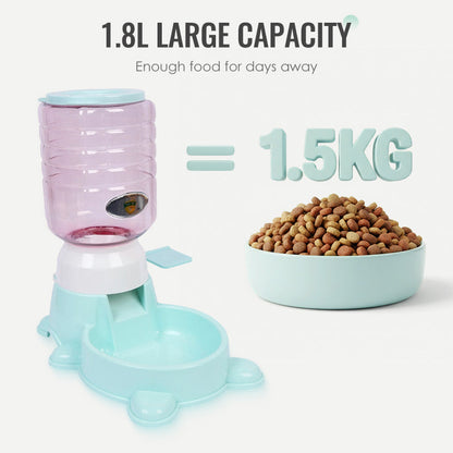 Distributeur de nourriture intelligent Paw-Press de 1,8 L pour animaux de compagnie