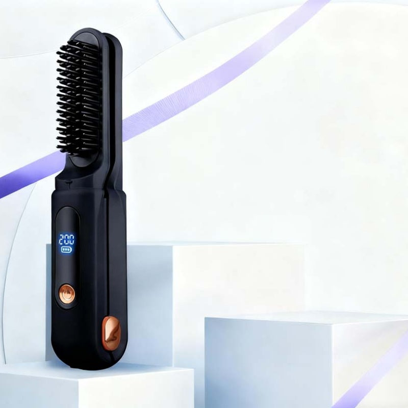 Lisseur et bigoudi portables 2 en 1