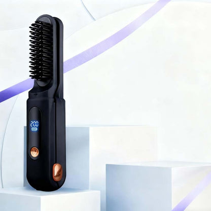 Lisseur et bigoudi portables 2 en 1