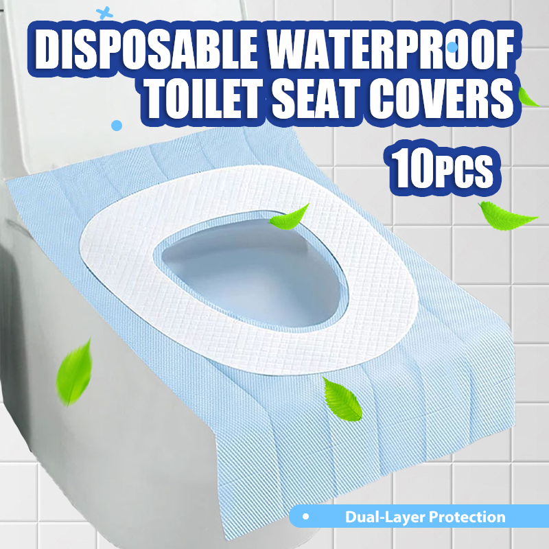 10 housses de siège de toilette imperméables jetables