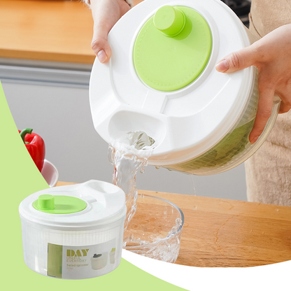 Multi-Functional Manual Salad Spinner for Vegetable & Fruit Washing