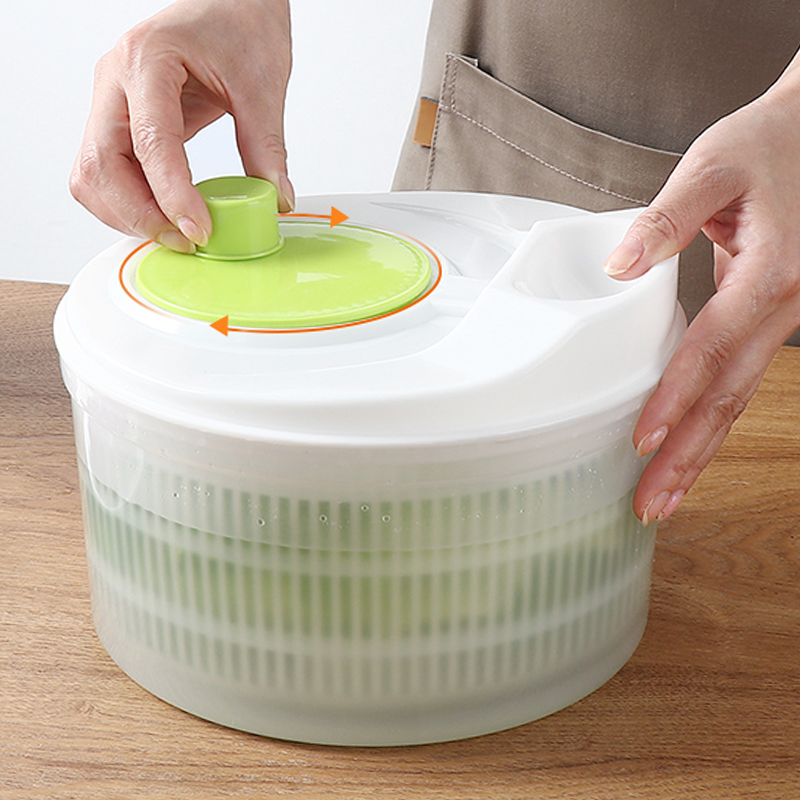 Multi-Functional Manual Salad Spinner for Vegetable & Fruit Washing