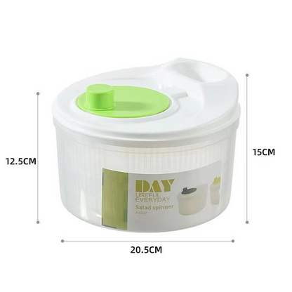 Multi-Functional Manual Salad Spinner for Vegetable & Fruit Washing