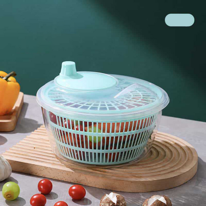 Multi-Functional Manual Salad Spinner for Vegetable & Fruit Washing