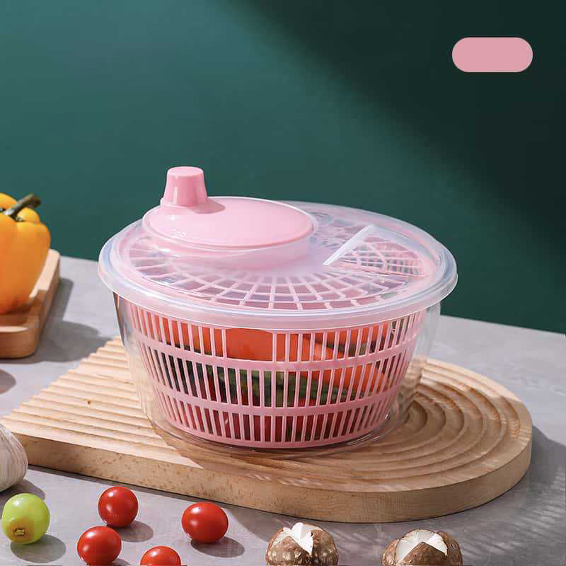 Multi-Functional Manual Salad Spinner for Vegetable & Fruit Washing