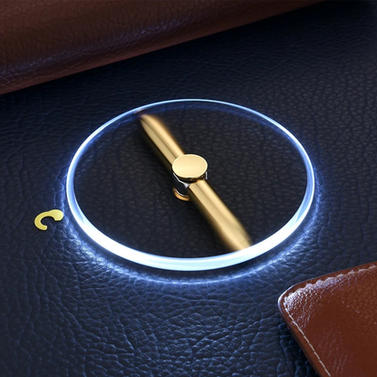 Stylo à bille rotatif anti-stress avec LED