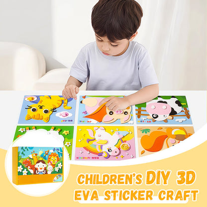 Autocollants DIY 3D en EVA pour enfants