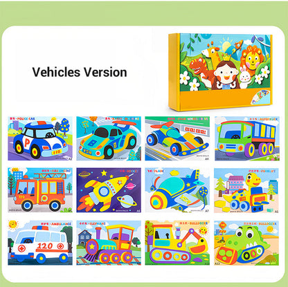 Autocollants DIY 3D en EVA pour enfants