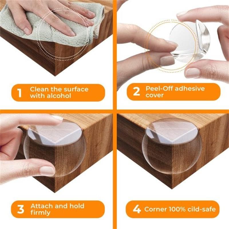 ? Angle protecteur de sécurité réutilisable pour bébé(4 pcs/1set)- Achetez 4 obtenez 4 gratuit [8pcs]