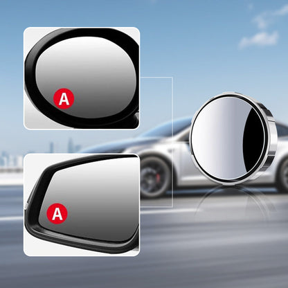 Miroirs d'angle mort de voiture à ventouse 2 pièces