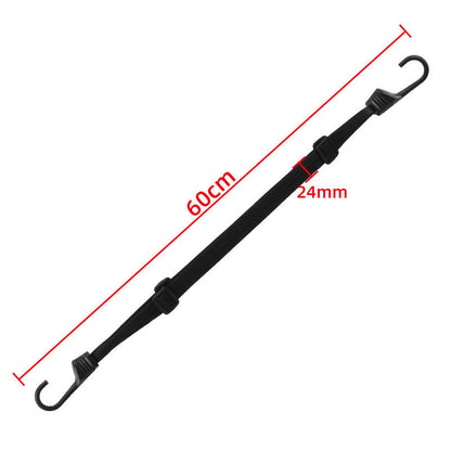 Corde à bagages universelle pour casque de moto avec 2 crochets