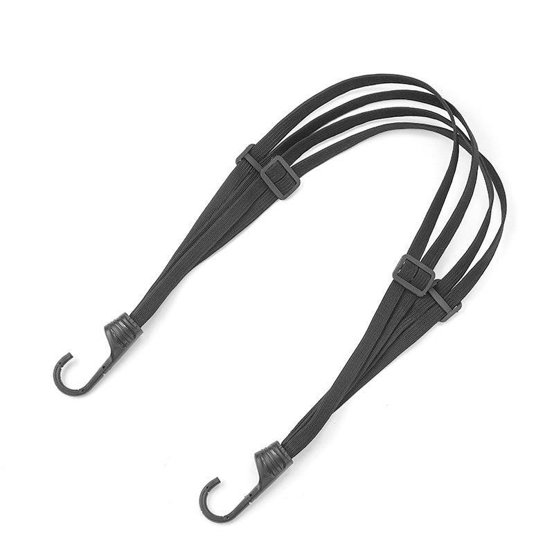 Corde à bagages universelle pour casque de moto avec 2 crochets