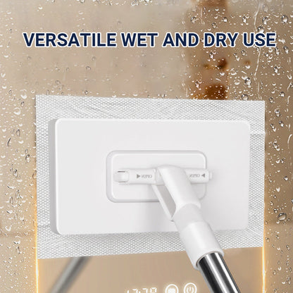 Balai-serpillère anti-poussière jetable avec 4 chiffons réutilisables