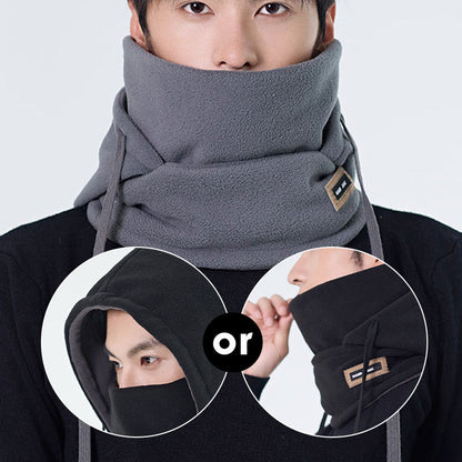 Cache-cou à capuche 3 en 1 avec protection auditive chaude