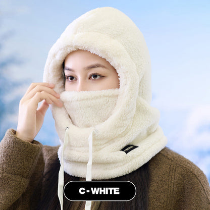 Cache-cou à capuche 3 en 1 avec protection auditive chaude