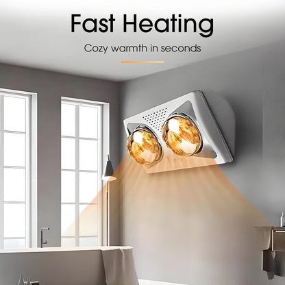 Ampoule chauffante murale pour salle de bain