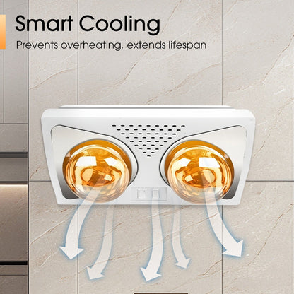 Ampoule chauffante murale pour salle de bain