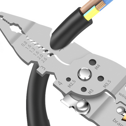 Stripper de fil pliable multifonction avec testeur de tension