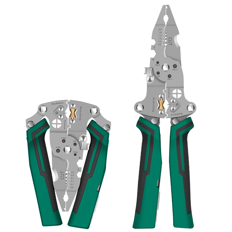 Stripper de fil pliable multifonction avec testeur de tension