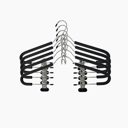 Cintres antidérapants avec clips et crochet