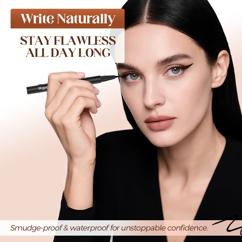 Eyeliner et tampon à cils imperméables 2 en 1