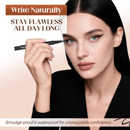 Eyeliner et tampon à cils imperméables 2 en 1