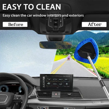 Kit de ferramentas para limpeza do pára-brisas do carro – extensível e giratório em 180°