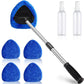 Kit de ferramentas para limpeza do pára-brisas do carro – extensível e giratório em 180°