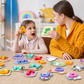 🎁 Poupe 50%! 🧩 Brinquedo de madeira com letras e animais – 26 peças, educativo e divertido ✨