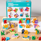 🎁 Poupe 50%! 🧩 Brinquedo de madeira com letras e animais – 26 peças, educativo e divertido ✨