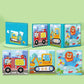 Livro de quebra-cabeças magnético infantil