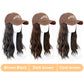 [Presente elegante] Boné de beisebol com extensões de cabelo