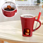 ✨🔥Caneca de cerâmica para fondue de chocolate🕯️